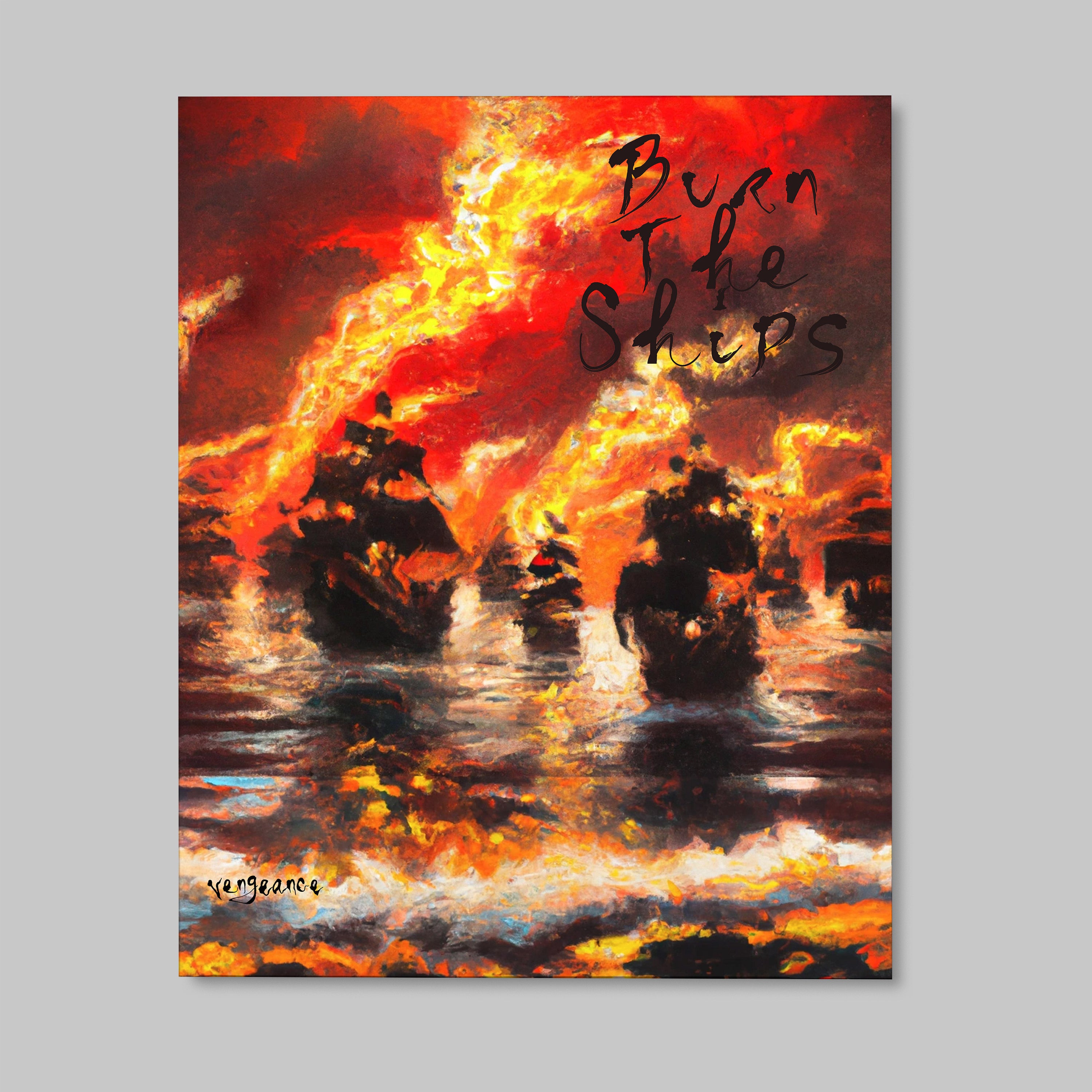 fire painting oil